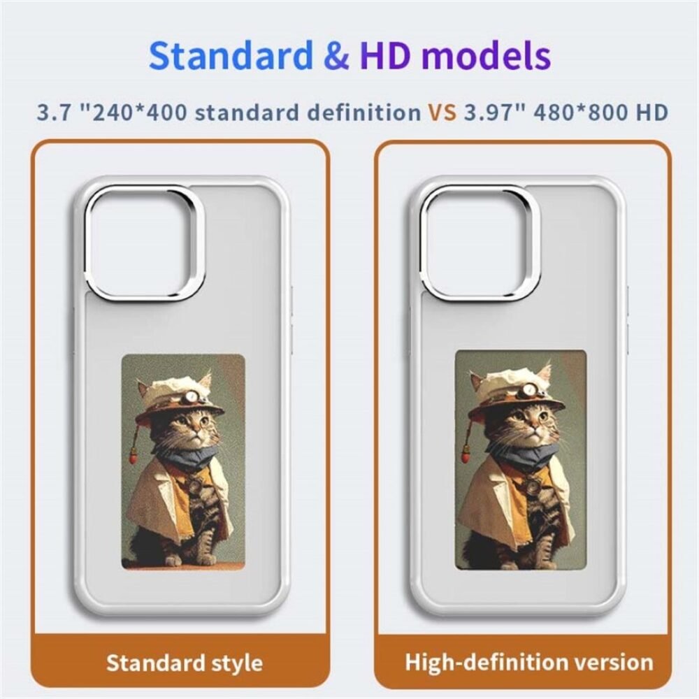 NFC DIY E-Ink Screen Phone Case