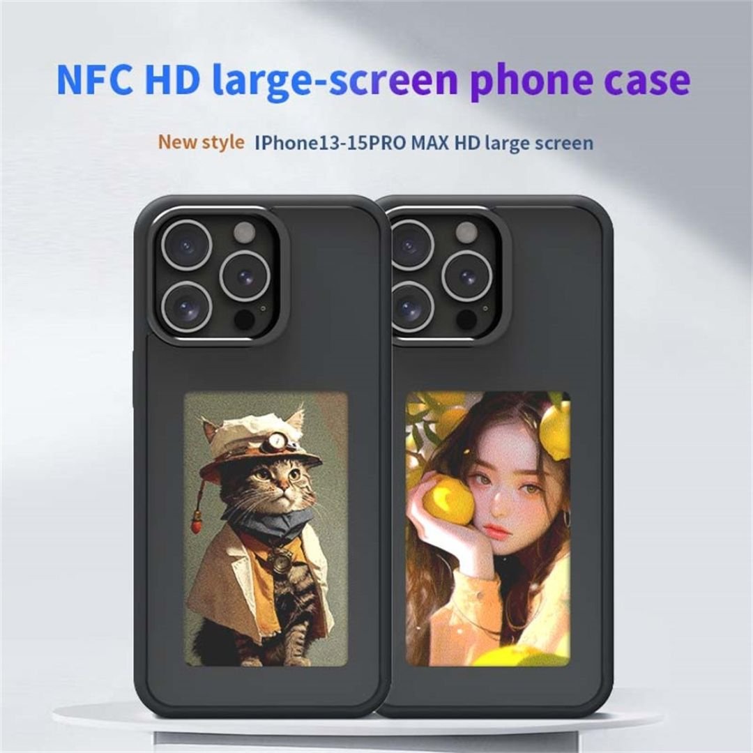 NFC DIY E-Ink Screen Phone Case