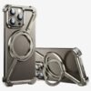 Z-Shape Aluminum Metal Bumper with 360° Rotating Kickstand MagSafe Metal