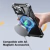 Z-Shape Aluminum Metal Bumper with 360° Rotating Kickstand MagSafe Metal