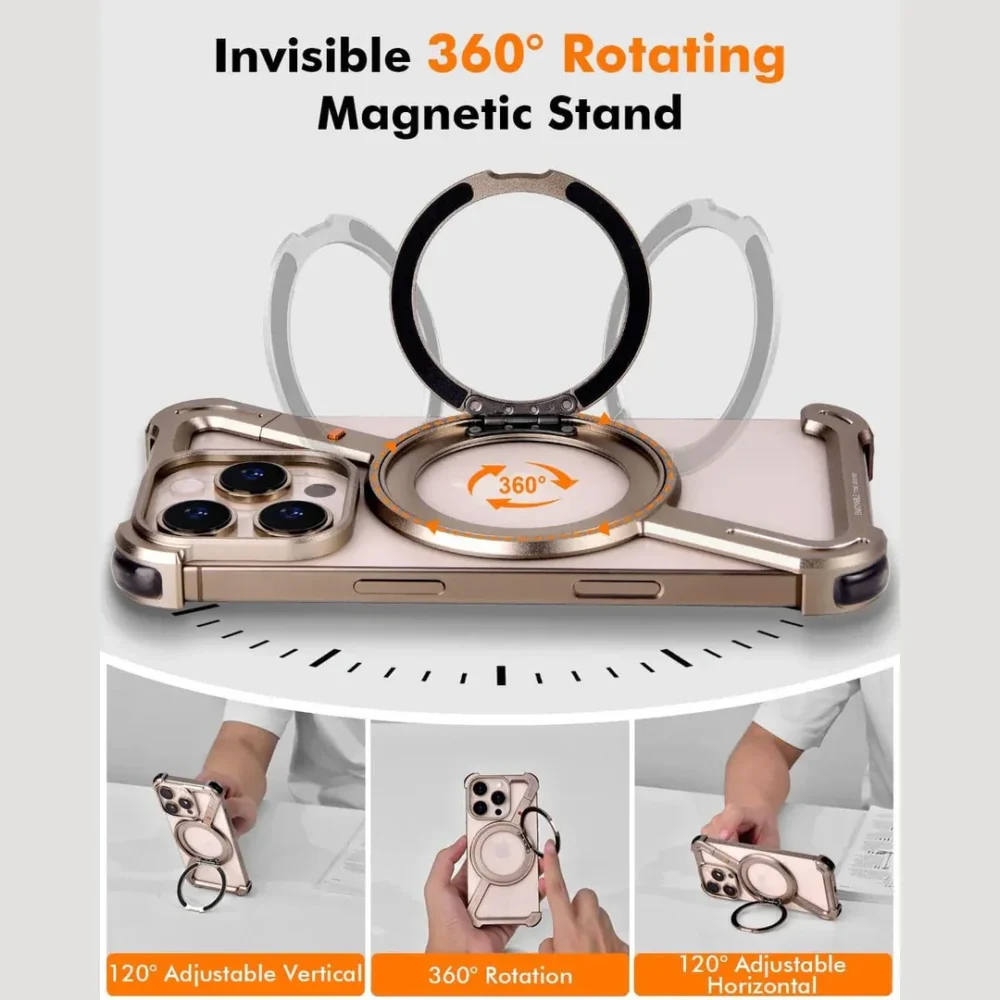 Aluminium Z-Shape Metal Bumper Case for iPhone