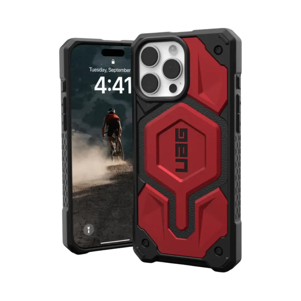 UAG Monarch Pro iPhone Case | 16 to 13 Series | Ultra-Rugged Carbon Fiber | MagSafe Compatible | Military-Grade Protection