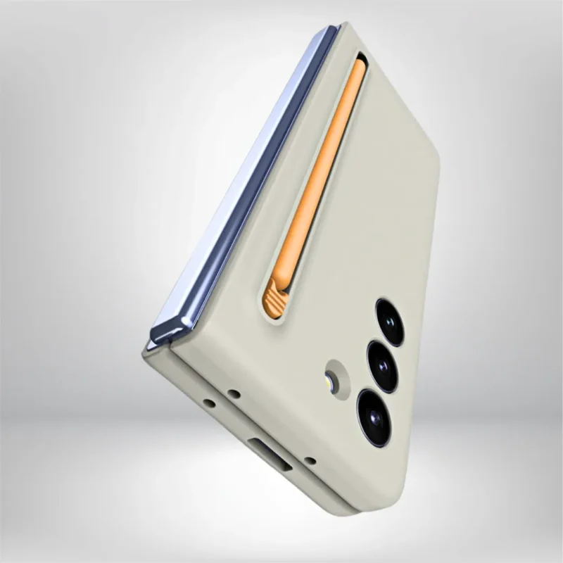 Samsung Galaxy Z Fold 6 Ultra Slim Case with S Pen Holder Soft Matte Shockproof Cover