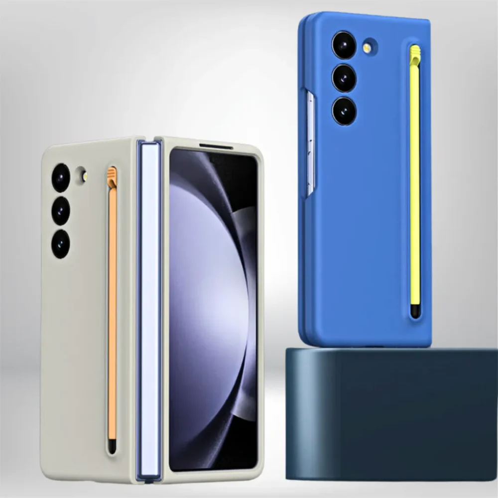 Samsung Galaxy Z Fold 6 Ultra Slim Case with S Pen Holder Soft Matte Shockproof Cover