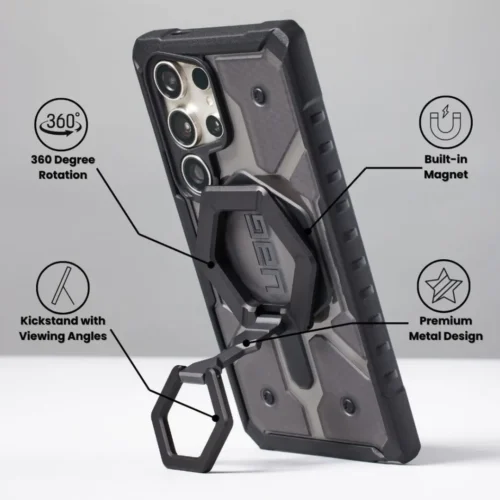 UAG Magnetic Phone Ring Stand | Premium Hexagon MagSafe | Compatible Grip & Kickstand