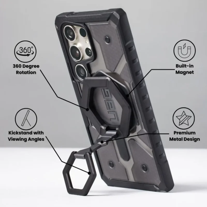 UAG Magnetic Phone Ring Stand | Premium Hexagon MagSafe | Compatible Grip & Kickstand UAG Magnetic Phone Ring Stand | Premium Hexagon MagSafe | Compatible Grip & Kickstand