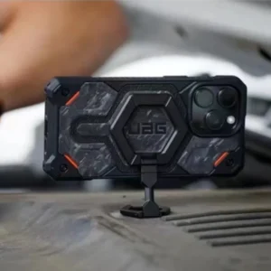 UAG Rugged Hexagon Magnetic Kickstand – Shockproof Military-Grade Protection with 360° Rotating Ring