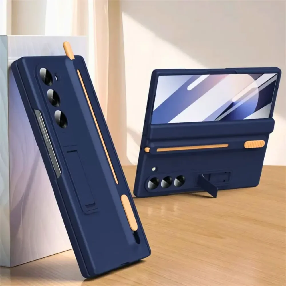 Galaxy Z Fold 6 Case with S-Pen Slot | Kickstand | Hinge Protection | Matte Shockproof Cover
