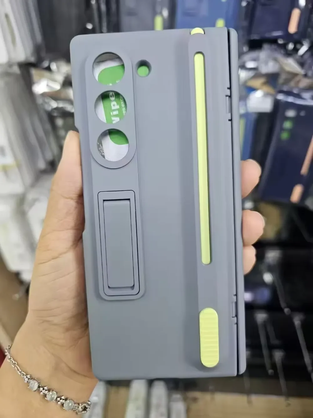 Galaxy Z Fold 6 Case with S-Pen Slot | Kickstand | Hinge Protection | Matte Shockproof Cover