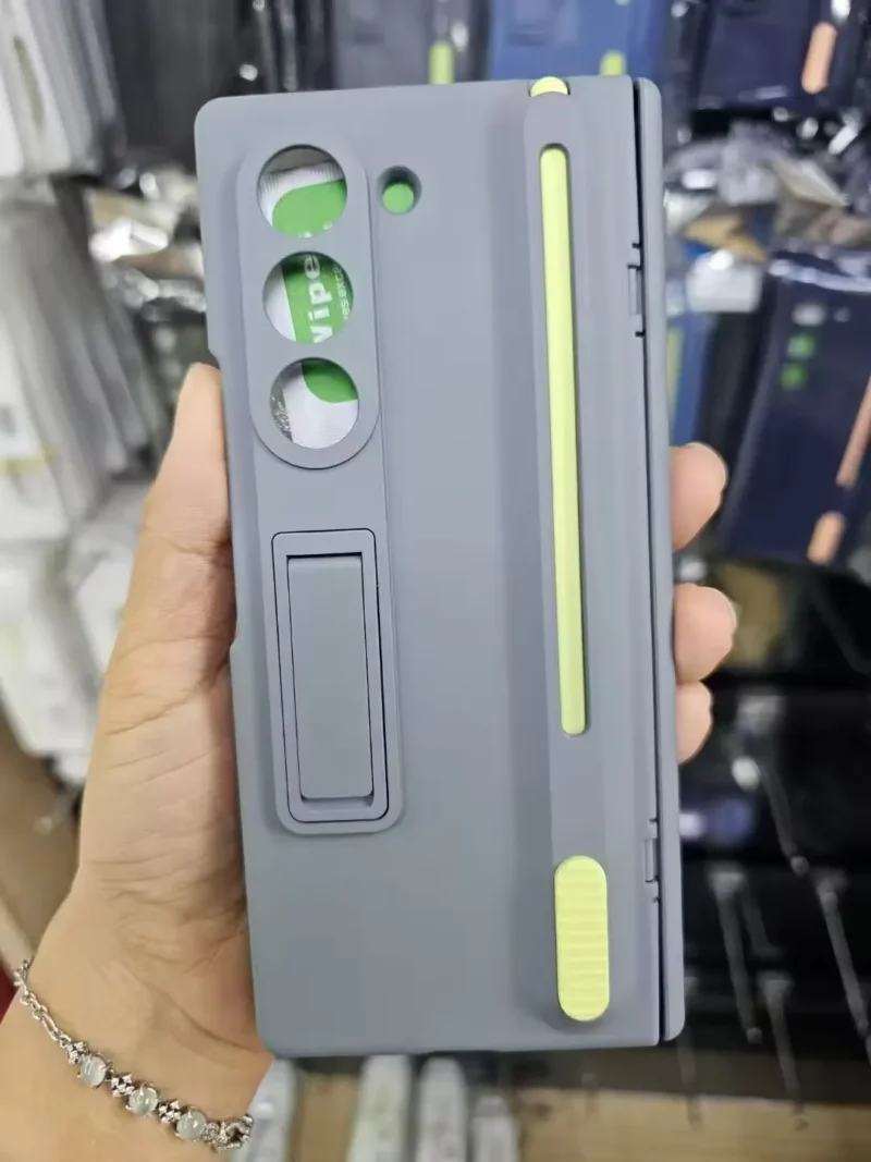 Galaxy Z Fold 6 Case with S-Pen Slot | Kickstand | Hinge Protection | Matte Shockproof Cover