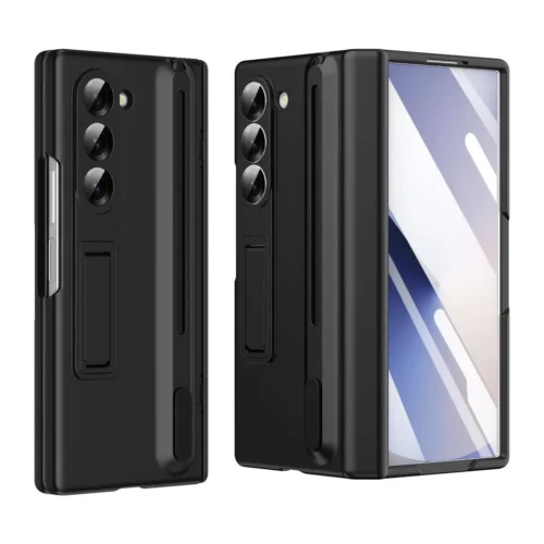 Samsung Galaxy Z Fold 6 S Pen Case, Hinge Protection & Built-in Stand, Premium Matte Finish Cover
