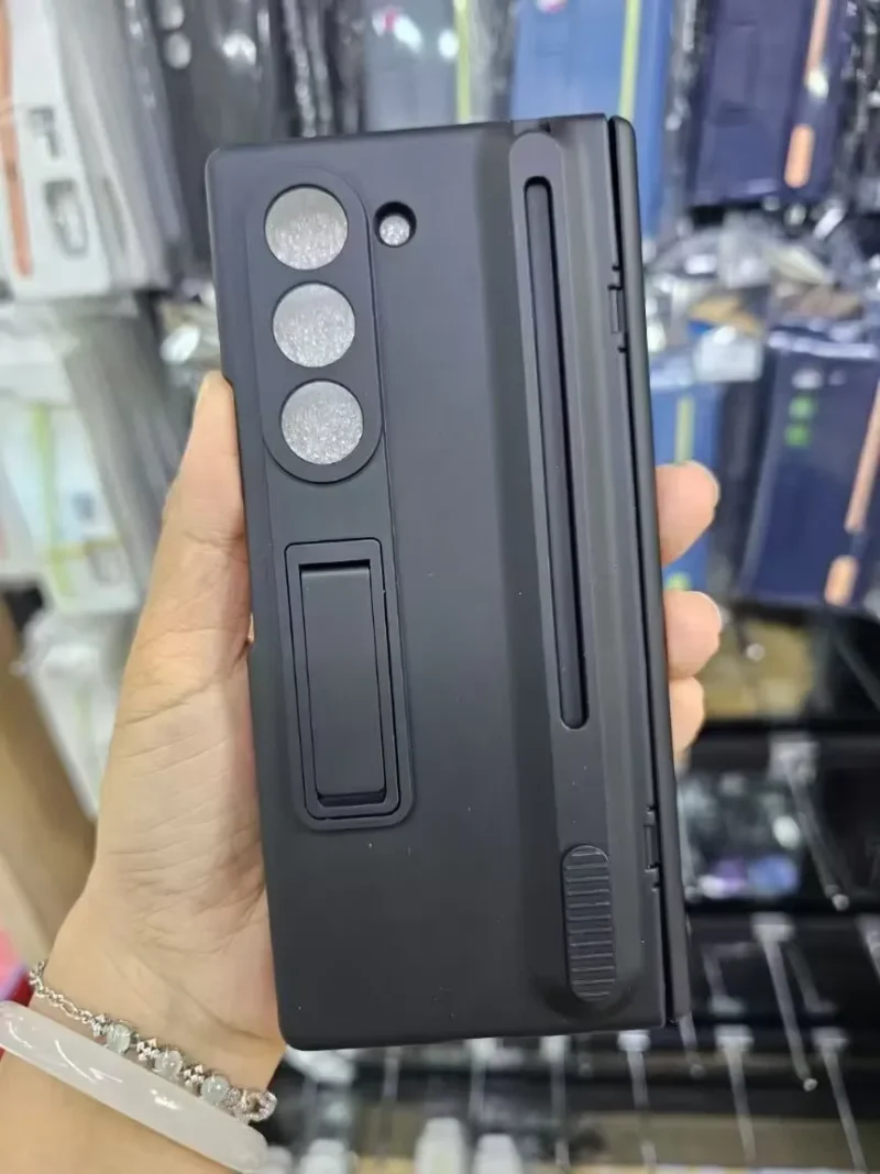 Galaxy Z Fold 6 Case with S-Pen Slot | Kickstand | Hinge Protection | Matte Shockproof Cover