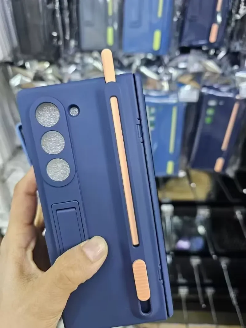 Galaxy Z Fold 6 Case with S-Pen Slot | Kickstand | Hinge Protection | Matte Shockproof Cover