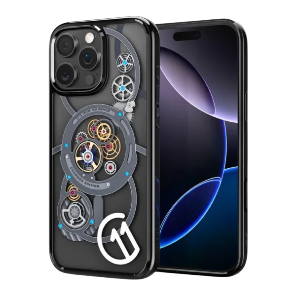 Chronos Edition iPhone Case for 16/15/14 Series - Gear-Inspired Design with Magsafe Compatible