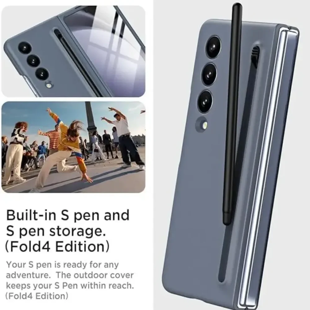 Samsung Galaxy Z Fold 4 Case | Matte Slim Cover with Built-in S-Pen | Shockproof & Durable