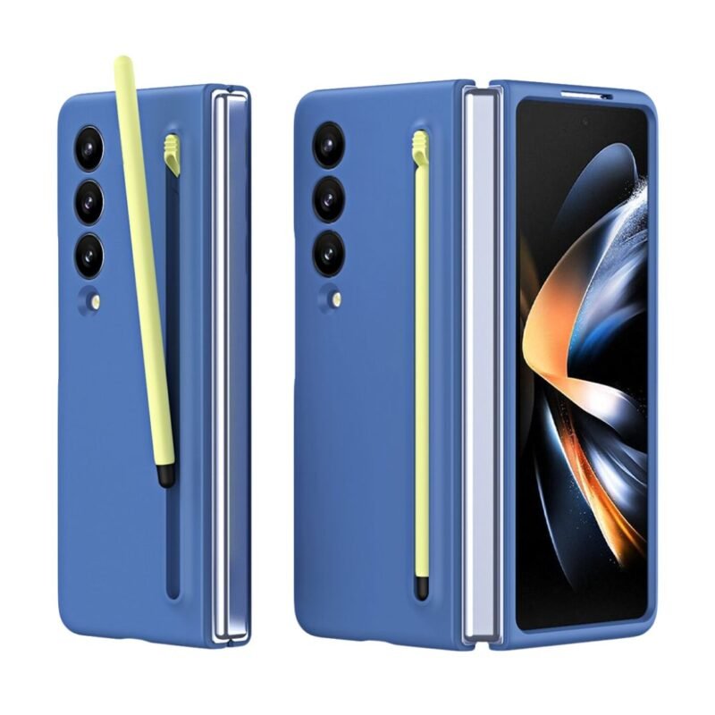 Samsung Galaxy Z Fold 4 Case, Slim Matte Protective Cover with Built-in Stylus S Pen Slot, Lightweight Hard Shell