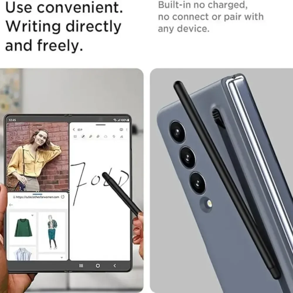 Samsung Galaxy Z Fold 4 Case | Matte Slim Cover with Built-in S-Pen | Shockproof & Durable