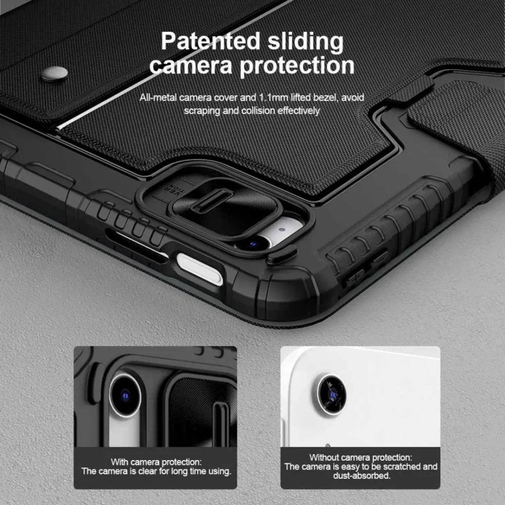 NILLKIN Bumper Combo Keyboard Case for iPad 10th Gen | Ultra-Slim Protection + Wireless Keyboard | 360° Rotating Stand