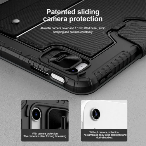 NILLKIN Bumper Combo Keyboard Case for iPad 10th Gen | Ultra-Slim Protection + Wireless Keyboard | 360° Rotating Stand