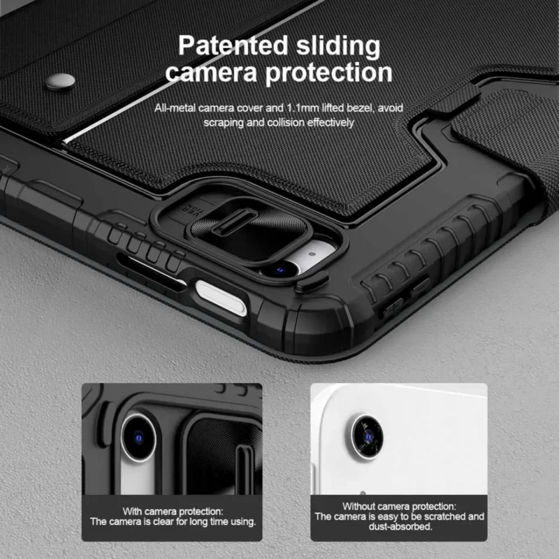 NILLKIN Bumper Combo Keyboard Case for iPad 10th Gen | Ultra-Slim Protection + Wireless Keyboard | 360° Rotating Stand