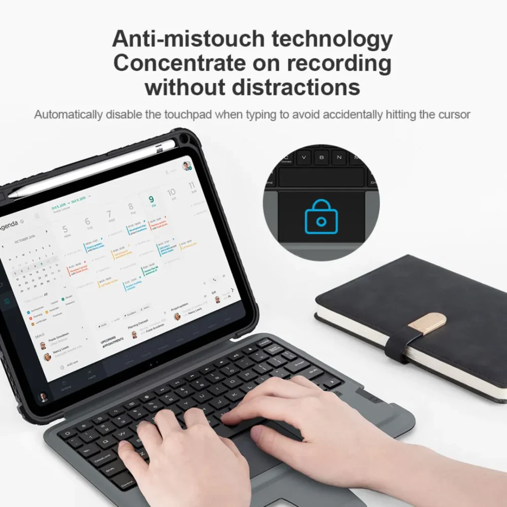 NILLKIN Bumper Combo Keyboard Case for iPad 10th Gen | Ultra-Slim Protection + Wireless Keyboard | 360° Rotating Stand