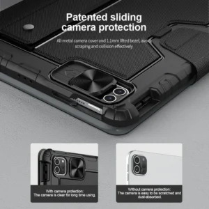 NILLKIN Bumper Combo Keyboard Case | iPad Air 11 & iPad Air 13 | Ultra-Slim Protection + Wireless Keyboard | 360° Rotating Stand