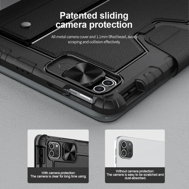 NILLKIN Bumper Combo Keyboard Case | iPad Air 11 & iPad Air 13 | Ultra-Slim Protection + Wireless Keyboard | 360° Rotating Stand