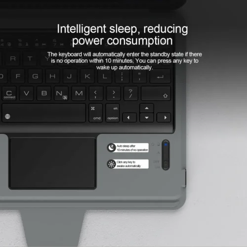 NILLKIN Bumper Combo Keyboard Case | iPad Air 11 & iPad Air 13 | Ultra-Slim Protection + Wireless Keyboard | 360° Rotating Stand