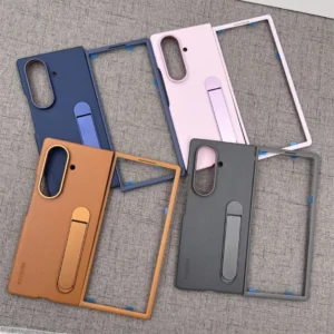 Premium Samsung Galaxy Z Fold 7 Leather Case with Stand | Slim Soft Inside & Luxury Protection