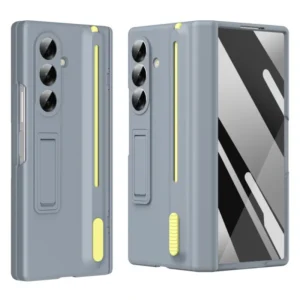 Samsung Galaxy Z Fold 7 Shockproof Case with Built-in Kickstand | Tempered Glass & Stylus – The Ultimate Protection for Your Foldable Phone Protect your premium Samsung Galaxy Z Fold 7 5G with our innovative shockproof case, designed for ultimate durability & convenience. Featuring a built-in kickstand, tempered glass screen protector, and stylus compatibility, this case ensures all-around protection while enhancing functionality. with Built-in Kickstand | Tempered Glass & Stylus