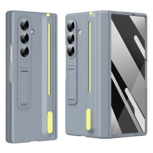 Samsung Galaxy Z Fold 7 Shockproof Case with Built-in Kickstand | Tempered Glass & Stylus – The Ultimate Protection for Your Foldable Phone Protect your premium Samsung Galaxy Z Fold 7 5G with our innovative shockproof case, designed for ultimate durability & convenience. Featuring a built-in kickstand, tempered glass screen protector, and stylus compatibility, this case ensures all-around protection while enhancing functionality. with Built-in Kickstand | Tempered Glass & Stylus