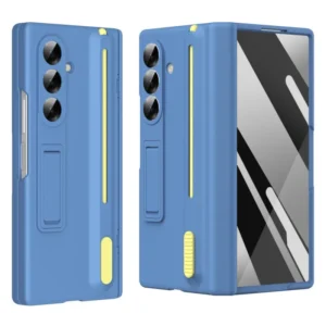 Samsung Galaxy Z Fold 7 Shockproof Case with Built-in Kickstand | Tempered Glass & Stylus – The Ultimate Protection for Your Foldable Phone Protect your premium Samsung Galaxy Z Fold 7 5G with our innovative shockproof case, designed for ultimate durability & convenience. Featuring a built-in kickstand, tempered glass screen protector, and stylus compatibility, this case ensures all-around protection while enhancing functionality. with Built-in Kickstand | Tempered Glass & Stylus