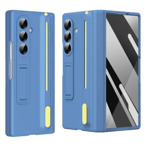 Samsung Galaxy Z Fold 7 Shockproof Case with Built-in Kickstand | Tempered Glass & Stylus – The Ultimate Protection for Your Foldable Phone Protect your premium Samsung Galaxy Z Fold 7 5G with our innovative shockproof case, designed for ultimate durability & convenience. Featuring a built-in kickstand, tempered glass screen protector, and stylus compatibility, this case ensures all-around protection while enhancing functionality. with Built-in Kickstand | Tempered Glass & Stylus