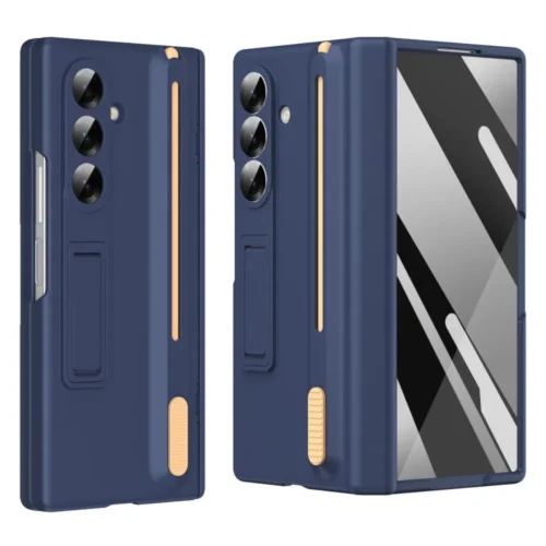 Samsung Galaxy Z Fold 7 S Pen Slider Case with Stand & Glass Protection Shockproof Cover Samsung Galaxy Z Fold 7 S Pen Slider Case with Stand & Glass Protection Shockproof Cover