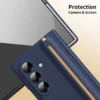 Samsung Galaxy Z Fold 7 Shockproof Case with Built-in Kickstand | Tempered Glass & Stylus – The Ultimate Protection for Your Foldable Phone Protect your premium Samsung Galaxy Z Fold 7 5G with our innovative shockproof case, designed for ultimate durability & convenience. Featuring a built-in kickstand, tempered glass screen protector, and stylus compatibility, this case ensures all-around protection while enhancing functionality. with Built-in Kickstand | Tempered Glass & Stylus