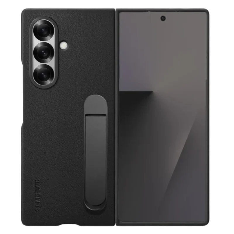 Premium Samsung Galaxy Z Fold 7 Leather Case with Stand | Slim Soft Inside & Luxury Protection