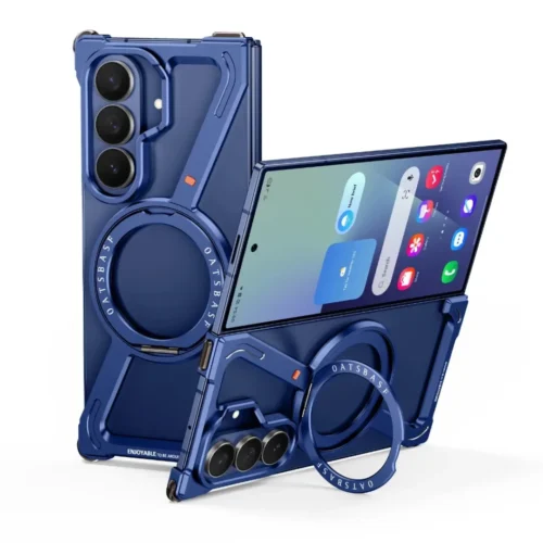 Samsung Galaxy Z Fold 7 Metal Case with Frameless Z Aluminium Alloy | Rotating Stand & MagSafe Compatible Samsung Galaxy Z Fold 7 Metal Case with Frameless Z Aluminium Alloy | Rotating Stand & MagSafe Compatible