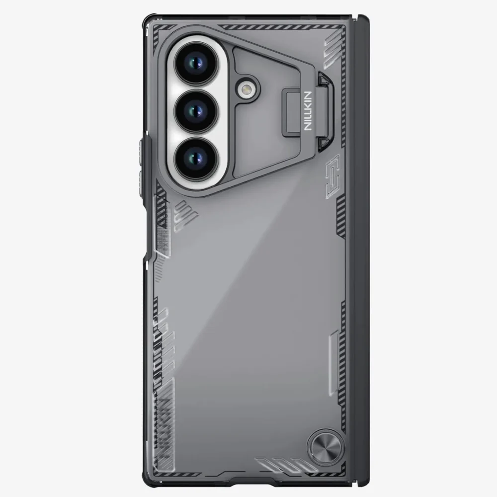Nillkin Iceblade Camprop Case for Samsung Galaxy Z Fold 7 | Airbag Corners & Stand Black Shockproof Armor