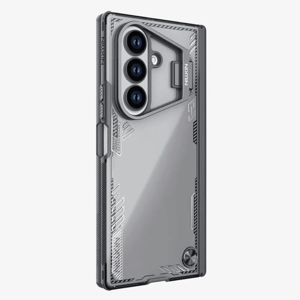 Nillkin Iceblade Camprop Case for Samsung Galaxy Z Fold 7 | Airbag Corners & Stand Black Shockproof Armor