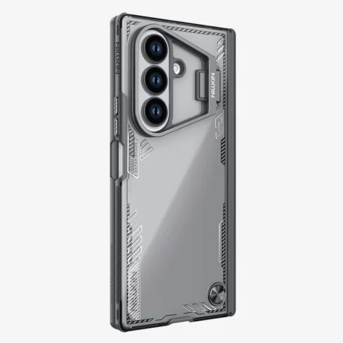 Nillkin Iceblade Camprop Case for Samsung Galaxy Z Fold 7 | Airbag Corners & Stand Black Shockproof Armor