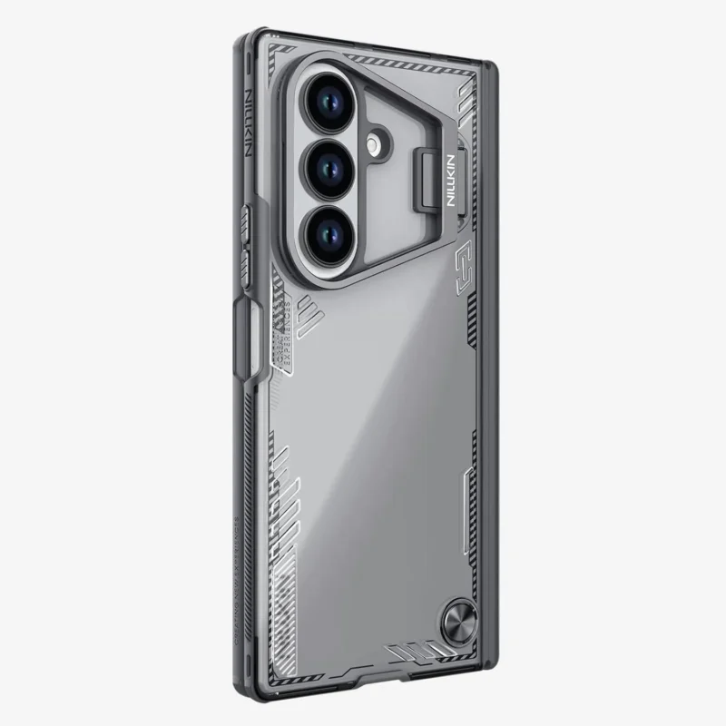 Nillkin Iceblade Camprop Case for Samsung Galaxy Z Fold 7 | Airbag Corners & Stand Black Shockproof Armor