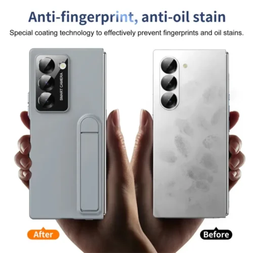 Samsung Galaxy Z Fold 7 Luxury Bumper Case with Built-in Stand & Anti-Drop Protection