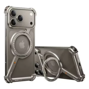 Z-Shape Metal Bumper Case with Stand for iPhone 17 Pro & iPhone 17 Pro Max