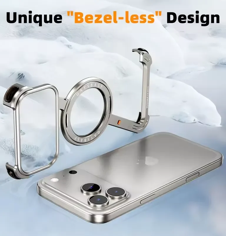 Z Metal Bumper Case for iPhone 17 Series with Rotating Ring Stand & Magsafe Compatible Z Metal Bumper Case for iPhone 17 Series with Rotating Ring Stand & Magsafe Compatible