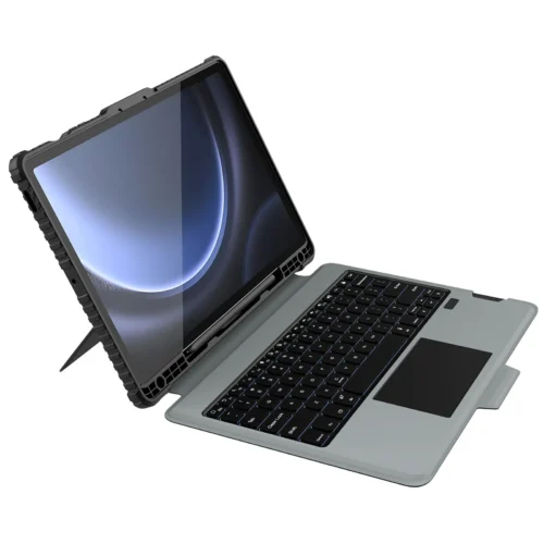 NILLKIN Backlit Bluetooth Keyboard Case for Samsung Galaxy Tab S9 FE Plus | Detachable Keyboard Cover