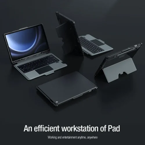 NILLKIN Backlit Bluetooth Keyboard Case for Samsung Galaxy Tab S9 FE Plus | Detachable Keyboard Cover NILLKIN Backlit Bluetooth Keyboard Case for Samsung Galaxy Tab S9 FE Plus | Detachable Keyboard Cover