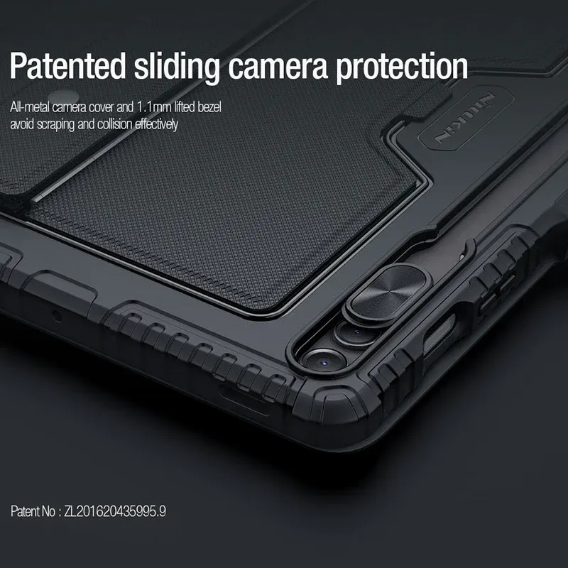 NILLKIN Backlit Bluetooth Keyboard Case for Samsung Galaxy Tab S9 FE Plus | Detachable Keyboard Cover NILLKIN Backlit Bluetooth Keyboard Case for Samsung Galaxy Tab S9 FE Plus | Detachable Keyboard Cover