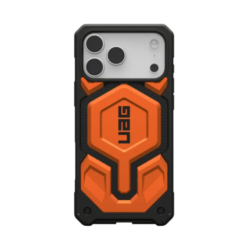 UAG Monarch Pro MagSafe Case for iPhone 17 Pro Series with Carbon Fiber Design | Cosmic Orange