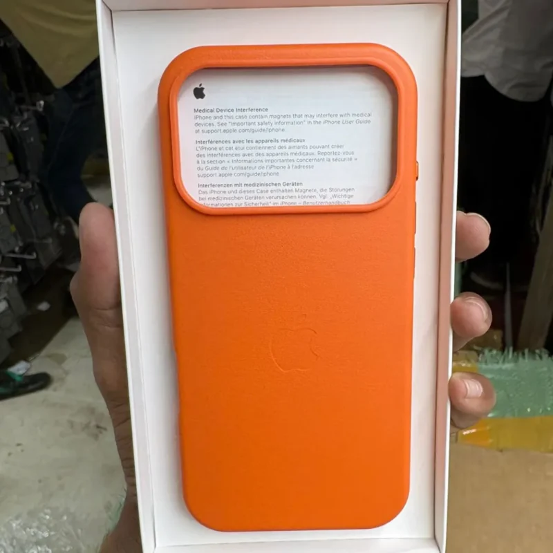 iPhone 17 Pro Leather Case with MagSafe IC Pop-Up | Premium Shockproof Magnetic Back Cover iPhone 17 Pro Leather Case with MagSafe IC Pop-Up | Premium Shockproof Magnetic Back Cover