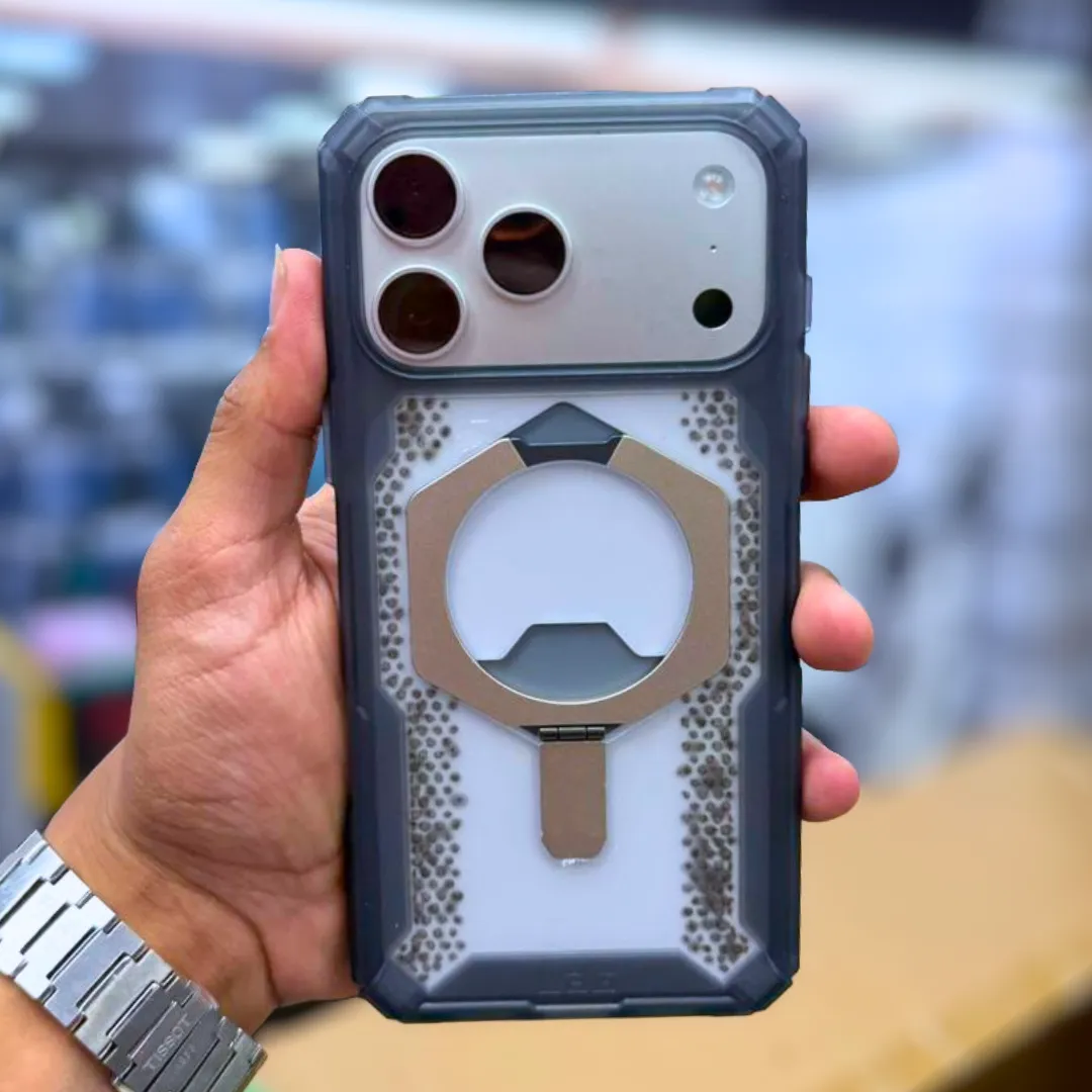 UAG Plasma XTE Case for iPhone 17 Pro & 17 Pro Max | Rugged MagSafe Clear Kickstand Cover